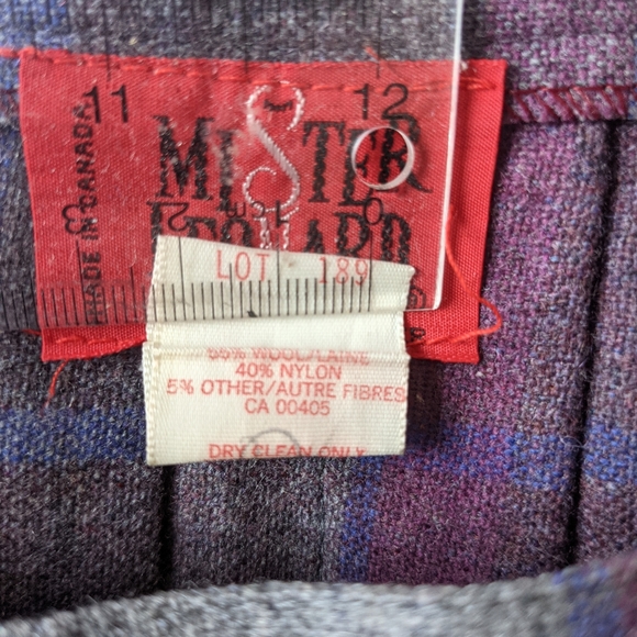 Vintage Pleated Checkered Skirt - Picture 6 of 6